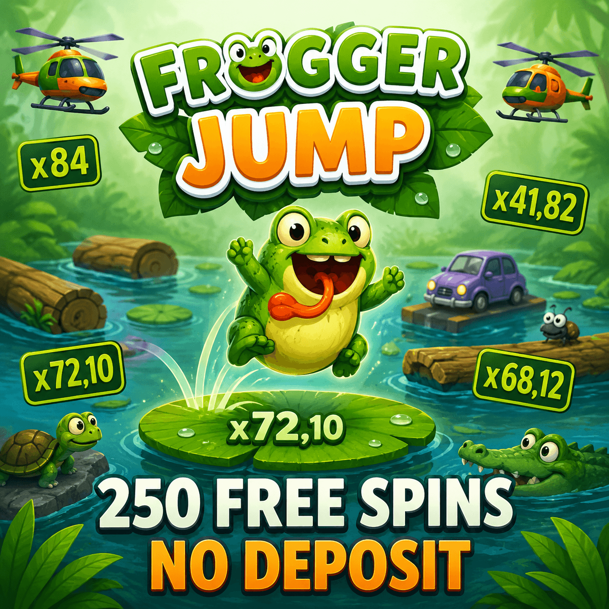 Frogger Jump от Vortex: обзор механики, креативов и брендов для теста ...